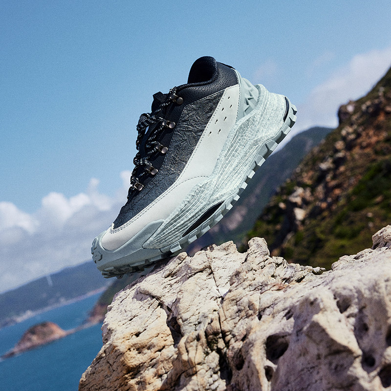 361武霞OD男户外鞋2025冬季皮面防水越野跑鞋防滑耐磨徒步运动鞋