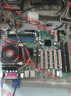 议价 研华  AlMB-742  A2  带CPU  内存条  双
