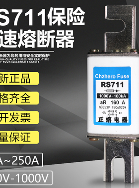 快速熔断器RS711 NGT1 1000V 250A 200A 180A 160A 125A 100A保险