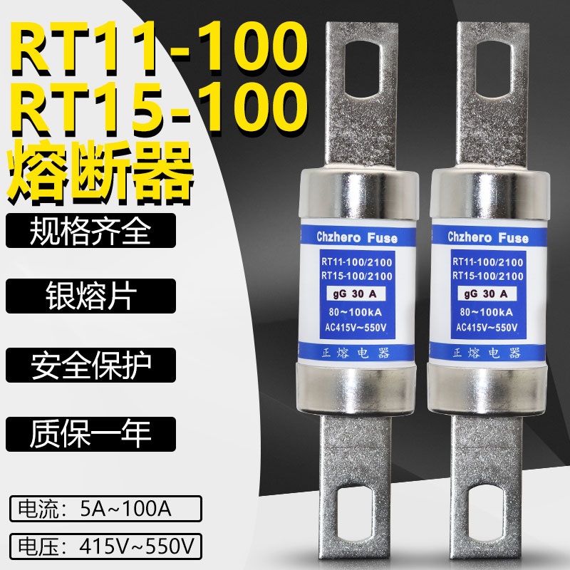 RT15/RT11-100/2100 25A 30A 32A 35A 40A 50A 415V~550V熔断器