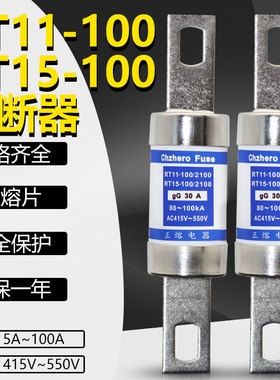 RT15/RT11-100/2100 25A 30A 32A 35A 40A 50A 415V~550V熔断器