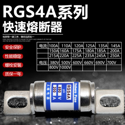 快速熔断器RGS4A-660V690V100A125A150A160A175A180A185A200A保险