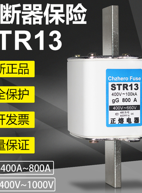 熔断器熔芯STR13-800A STR13 gG 800A 400V 100kA保险正熔