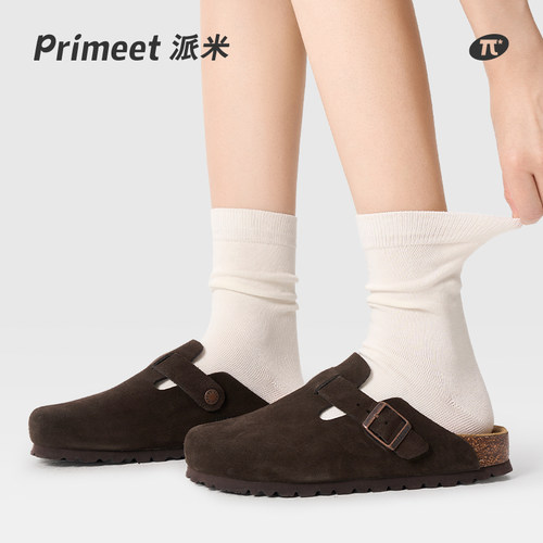 primeet派米精梳新疆棉中筒袜女