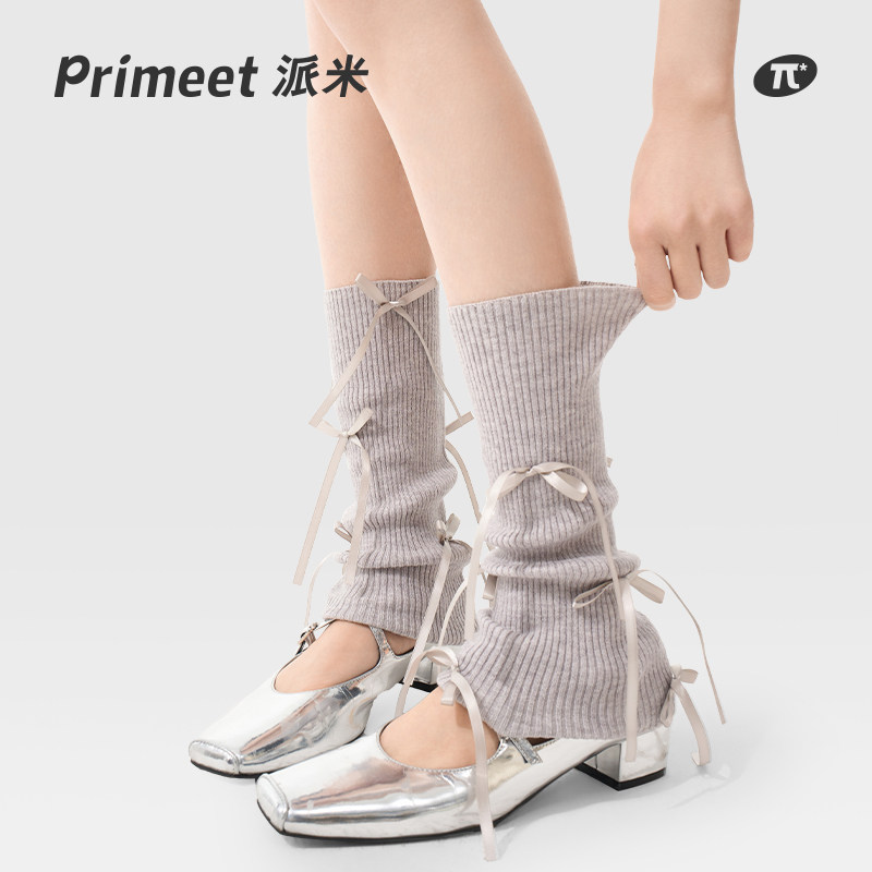 Primeet派米女芭蕾风蝴蝶结袜套