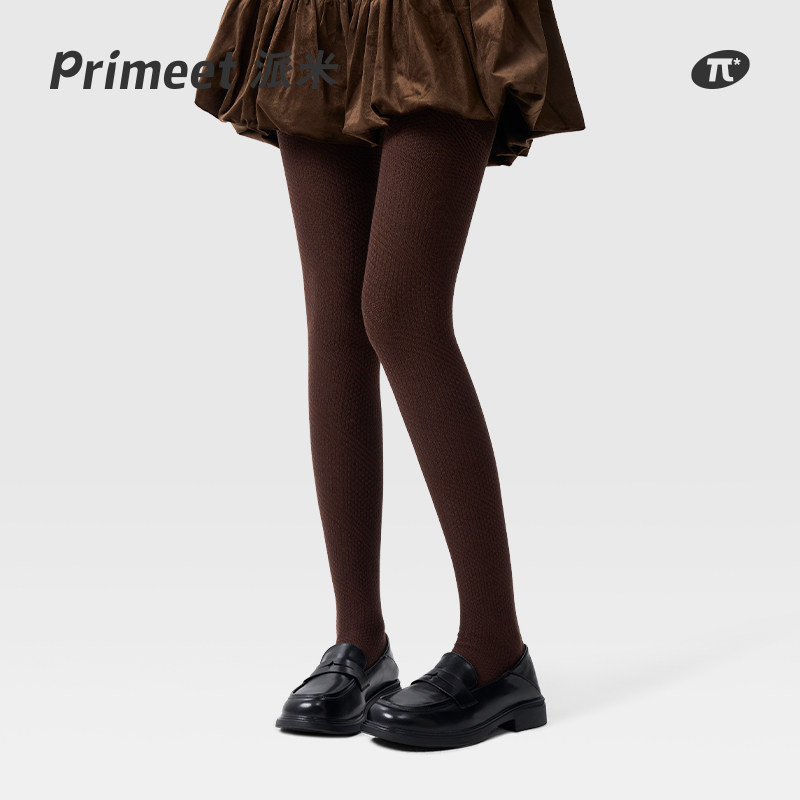 PRIMEET/派米棕色连裤袜女春夏显瘦打底袜显瘦美腿袜春夏外穿袜裤