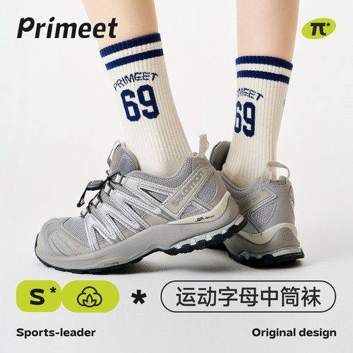 PRIMEET/派米情侣美式网球中筒袜