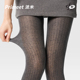 灰色连裤 袜 袜春秋美腿显瘦外穿裤 袜女秋冬薄款 打底袜竖条纹连体裤