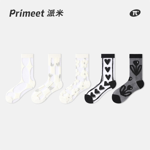 PRIMEET/派米透气女中筒袜