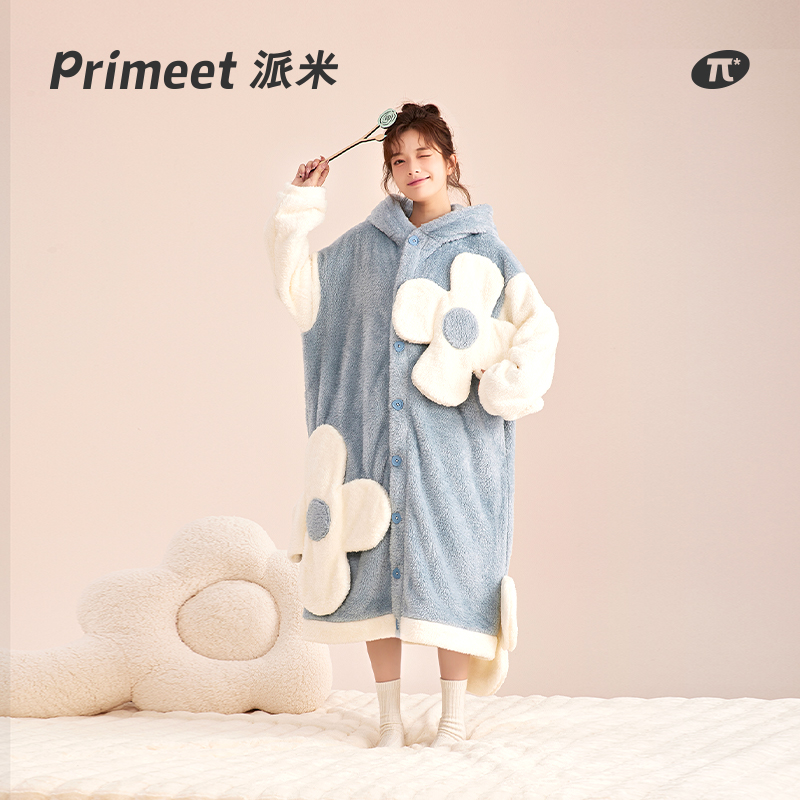PRIMEET/派米冬季甜美睡裙