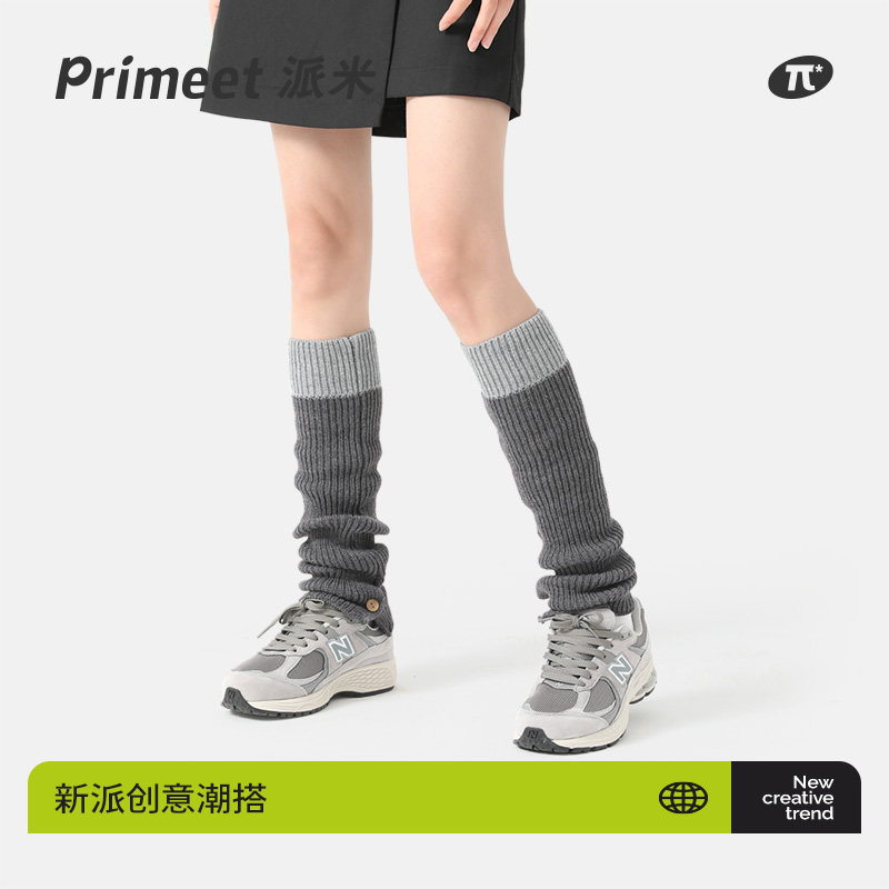 primeet派米春夏薄款堆堆袜女