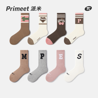 简约风中筒袜PRIMEET/派米