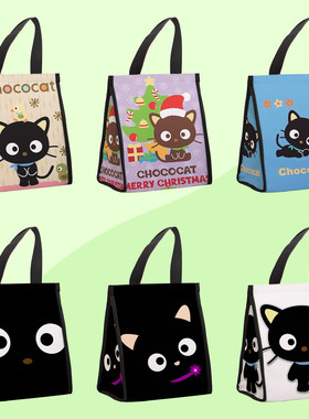 Chococat 巧克力猫 手提便当袋饭盒袋保温午餐盒带饭包 可爱猫咪