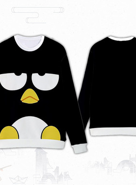 BAD BADTZ MARU 酷企鹅 XO仔薄款秋冬卫衣休闲长袖衬衫上衣服外套