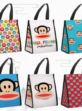 Paul Frank 大嘴猴 手提便当袋可爱猴子饭盒袋保温便携午餐带饭盒