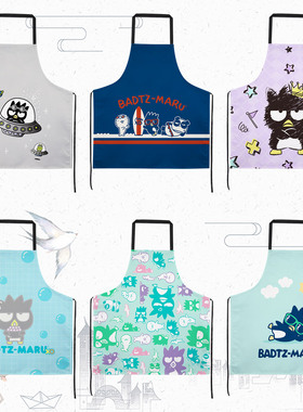 BADBADTZ 淘气XO仔 酷企鹅围裙家用厨房防水大人做饭防油污工作服