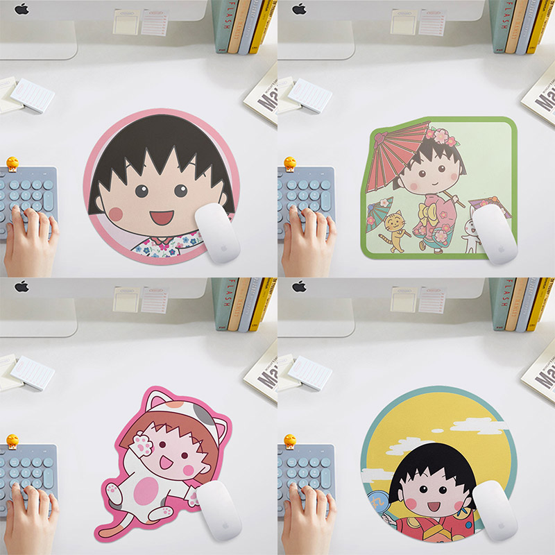 maruko chan 樱桃小丸子 迷你异形鼠标垫小号电脑便携小鼠标垫