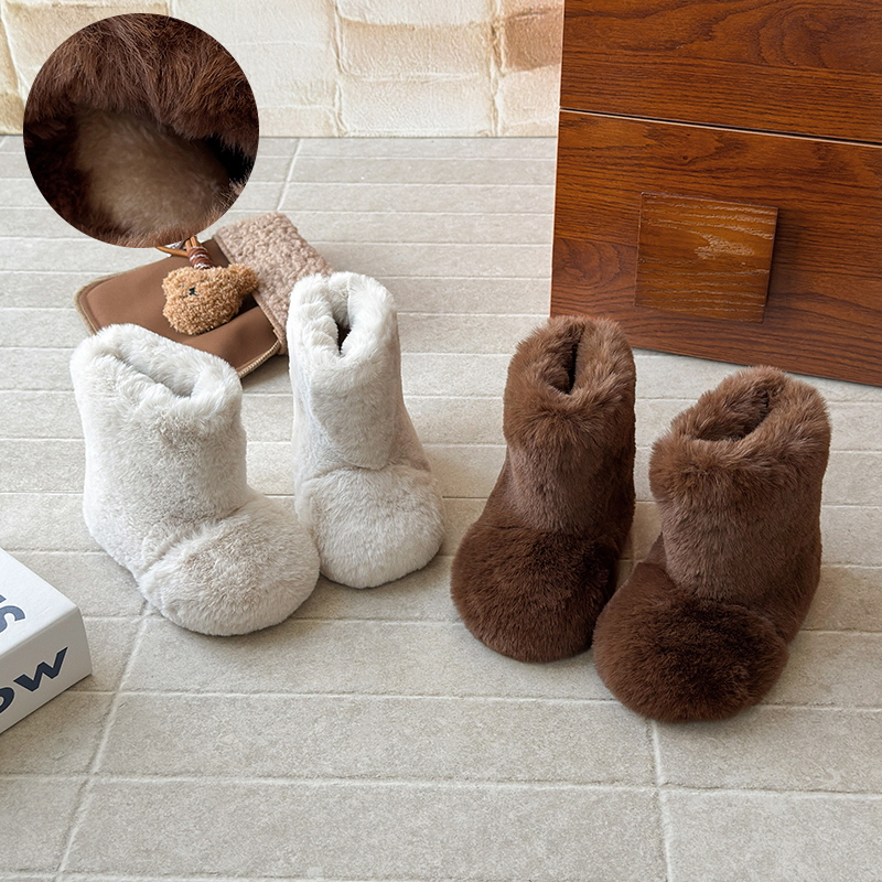 儿童雪地靴2025冬季新款宝宝保暖