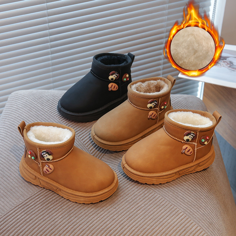 儿童雪地靴2025冬季新款男童鞋子