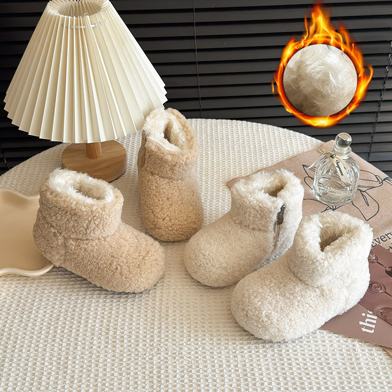 女童雪地靴2025冬季新款毛毛鞋子加绒短靴保暖大棉小女孩宝宝棉靴,童鞋/婴儿鞋/亲子鞋,棉靴,淘宝优惠券,粉丝福利购,淘宝优惠卷