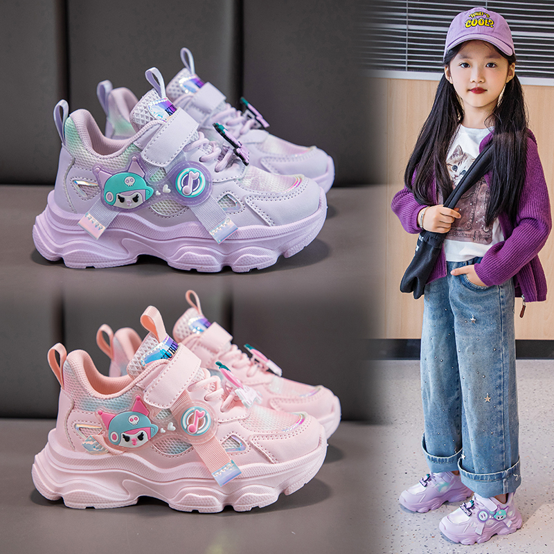 女童鞋子网面运动跑步鞋学生单鞋