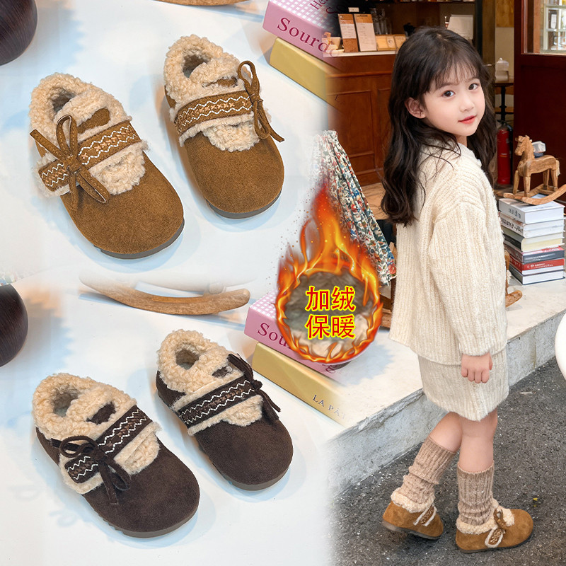 儿童棉鞋2025冬季新款女童加绒软底勃肯鞋小女孩百搭保暖毛毛鞋潮,童鞋/婴儿鞋/亲子鞋,棉鞋,淘宝优惠券,粉丝福利购,淘宝优惠卷