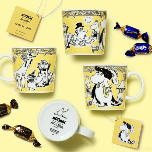 芬兰Arabia Moomin 姆明歌剧系列陶瓷马克杯300ml 日本限定
