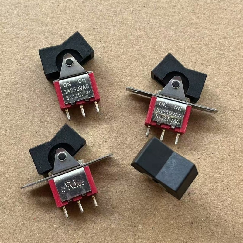 船形钮子开关3脚2档 3A250V 左右拨动 船形翘板 电源按钮开关