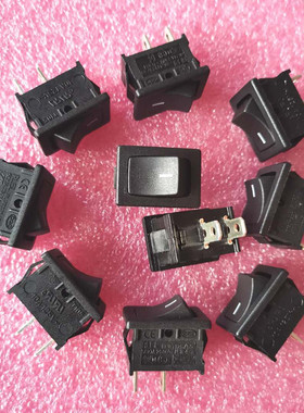 台湾RLEIL船型开关2脚2档 RL3 6A250V翘板电源开关15*21MM 铜脚