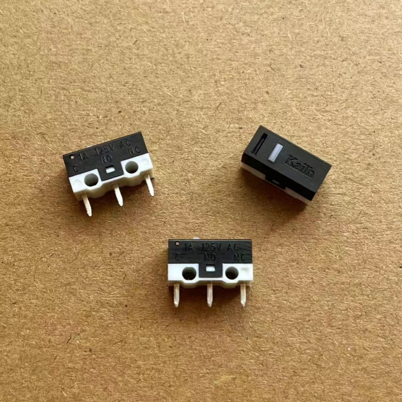 kailh鼠标按键开关 1A125V 直插3脚 小微动 鼠标微动按键开关