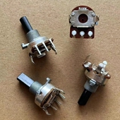 D轴 功放音量旋转电位器 柄长20MM B104 161型单联3脚电位器B100K