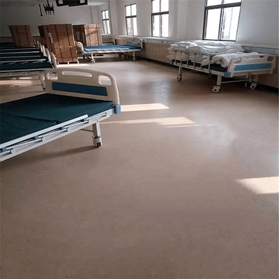 斑点纹灰色水磨石商用塑胶地板革