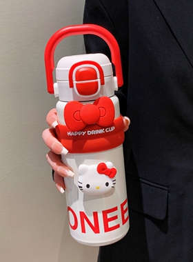 大容量吸管保温杯女高颜值316不锈钢双饮水杯子2025新款上学专用