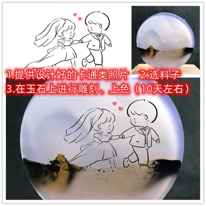 Q版定制情侣私人定制吊坠挂件