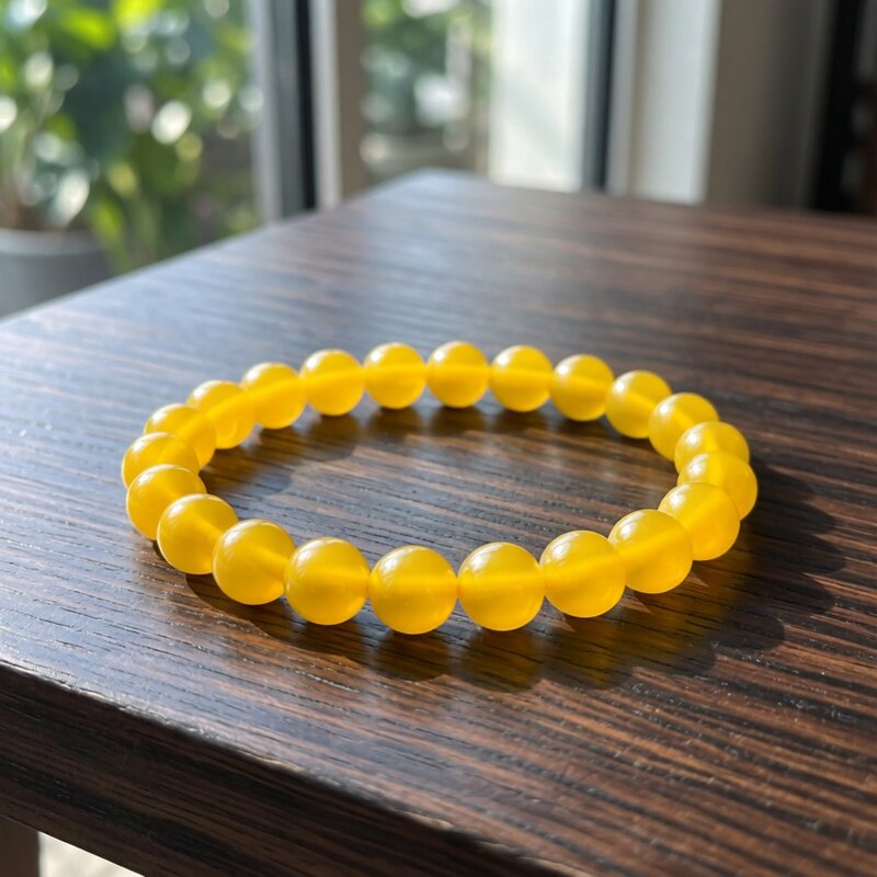 云南天然黄龙玉A货鸡油黄手串女士手链证书