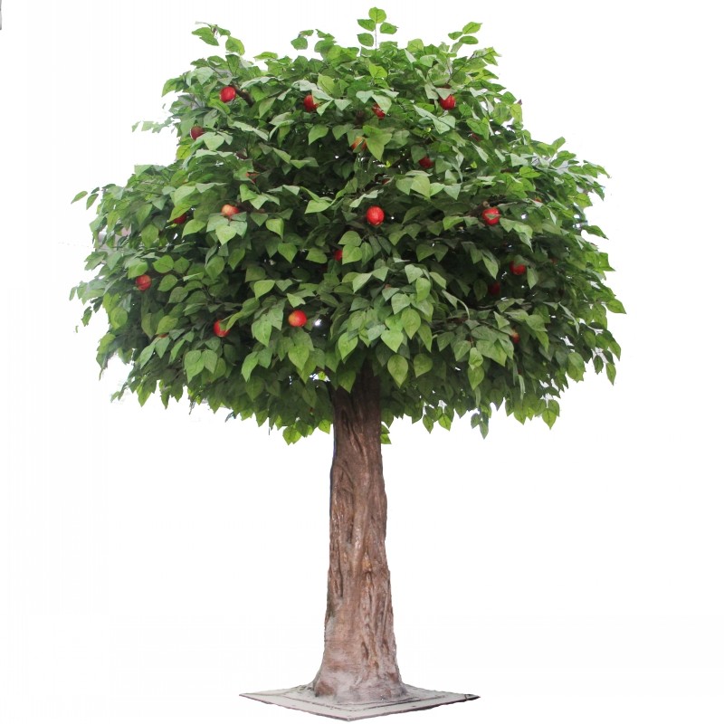 仿真果树摆件假果树仿真苹果树人造榴莲树桂圆树假荔枝树酒店装饰