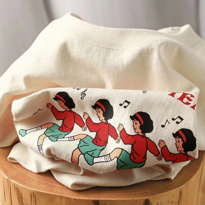 大牌外贸尾单清仓捡漏~港味纯棉短袖t恤男女夏宽松潮oversize上衣
