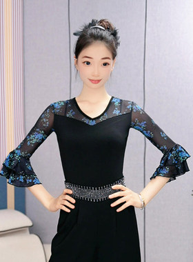 轻国风上衣女优雅修身款舞蹈服