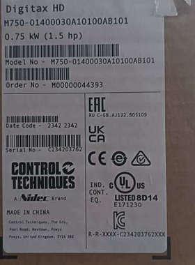 M750-01400030A 尼得科驱动器的未使用，0.