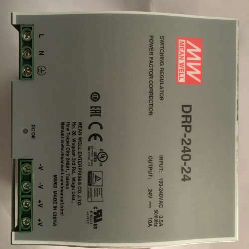 DRP-240-24台湾MW明纬卡轨开关电源 DRP-2