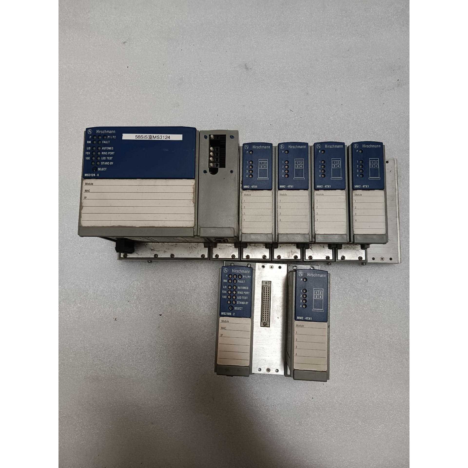 赫斯曼工业交换机MS3124-4，MM3-2FXM2/2TX