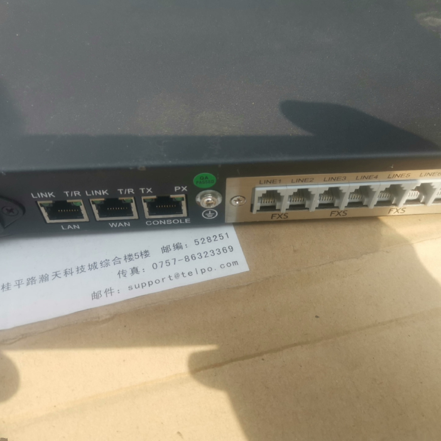 广东天波TPX-800 8FXS 语音网关