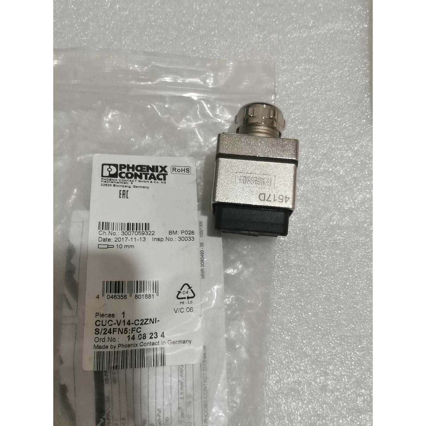 菲尼克斯连接器CUC-V14-C2ZNI-S/24FN5