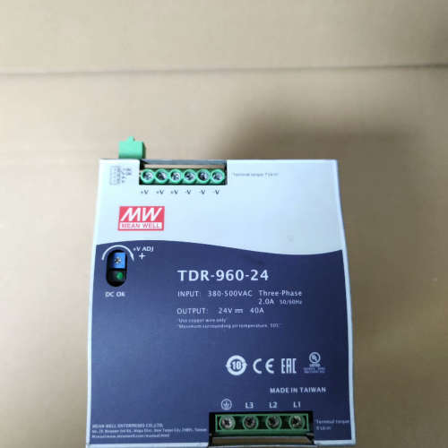 明纬开关电源，型号TDR-960-24，24V/40A，一台