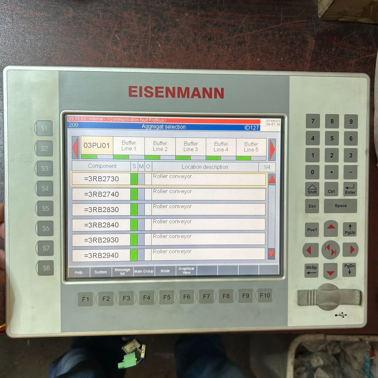 EISENMANN工业触摸屏 DC1010TK TA 原装拆