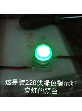 进口和泉牌22孔径指示灯。白色，APW133W。全新没用过，