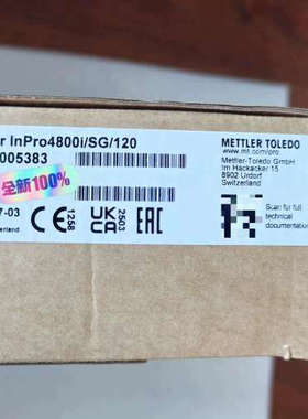 梅特勒52005383，pH Sensor InPro480