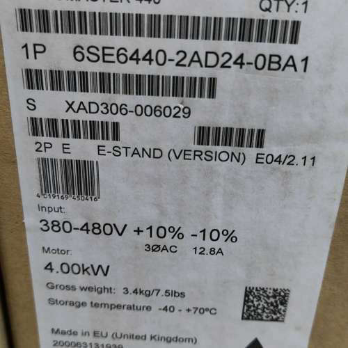 6SE6440-2AD24-0BA1，440附件变