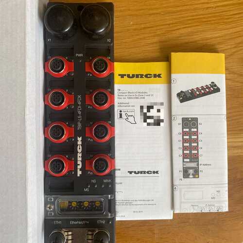 图尔克安全模块，型号TBIP-L5-4FDI-4FDX，