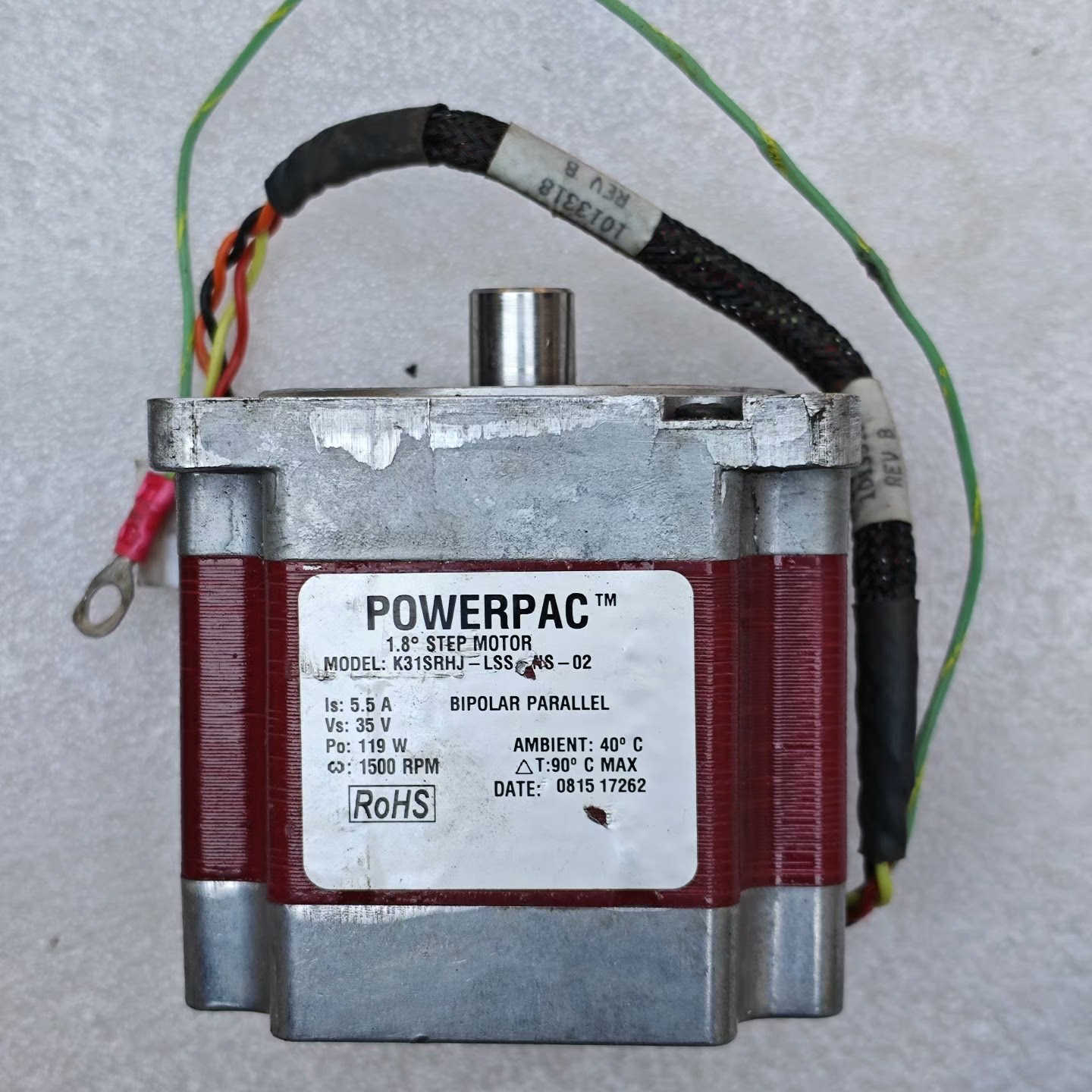 拆机POWERPAC步进电机K31SRHJ-LSS-NS-0